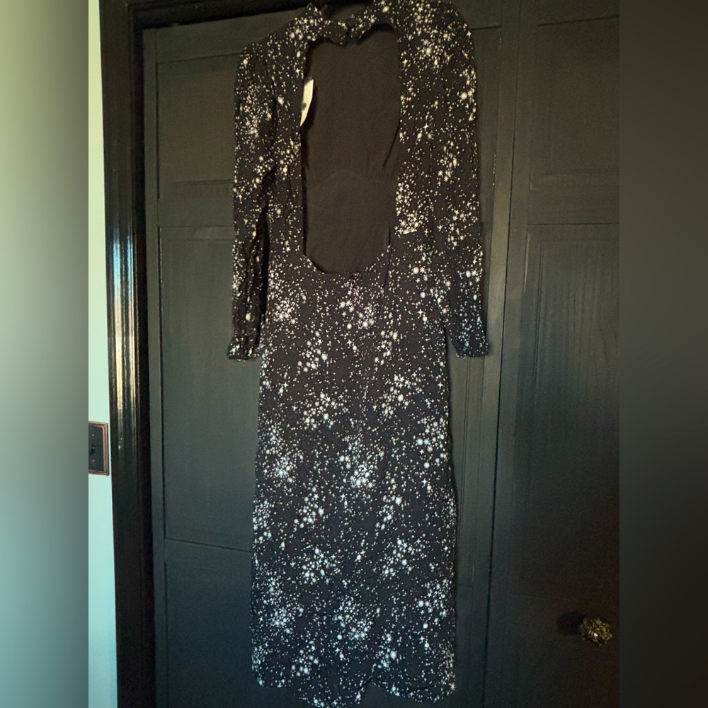 Forever 21 floor length dress with cut-out back